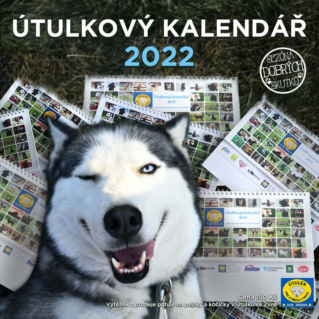 Útulek kalendář 2022 1080x1080 Útulek kalendář 2022 1080x1080